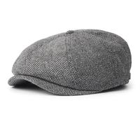 Brixton Hooligan Snap Cap Beret, Grey/Black, L