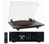 Brixton i450 Premium Music Centre System, Separates, Record Player Turntable, CD Player, FM, DAB+, Internet Radio, WiFi Music Streaming, Bluetooth, Link Smart Phone/Tablet, Colour Display, Speakers UK