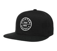 BRIXTON Men's Oath Iii Snapback Hat Baseball Cap, Black, One Size
