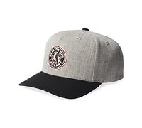 BRIXTON Men's Rival C Mp Snapback Cap, Light Heather Grey/Black, One Size