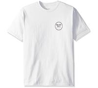 Brixton Men's Wheeler Ii Short Sleeve Standard Fit T-Shirt, White, Medium