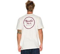 Brixton Men's Wheeler II Short Sleeve T-Shirt - White - Large