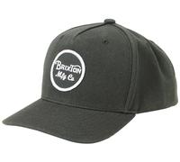 Brixton Men's Wheeler Snapback Baseball Cap, Black, One Size