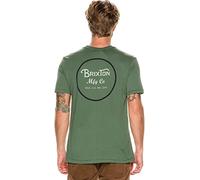 Brixton mens06485Wheeler Ii Short Sleeve Premium Fit Tee T-Shirt - Green - Medium