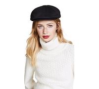 BRIXTON mensBrood Newsboy Snap Hat Newsie Cap - Black - S
