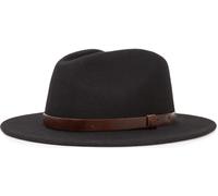 Brixton Messer Fedora Hat, black, size M
