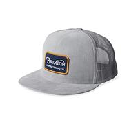 BRIXTON Men's Grade Mesh Trucker Cap, Silver, One Size