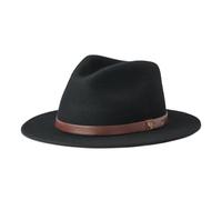 BRIXTON Unisex's Messer Fedora, Black, S