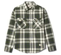 Brixton - Women's Bowery Vintage L/S Overshirt - Shirt size M, olive/grey