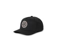 BRIXTON Women's Rival Curved Medium Profile Snapback Baseball Cap, Washed Black, One Size