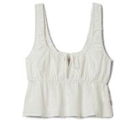 Brixton - Women's The Abigail Tie Top - Top size M, white/grey