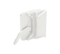 BRIXWELL Casement Sash Lock, Die Cast Material, White Finish, 2-3/8" Hole Spacing, Left-Hand Type, for Entrygard Casement Windows, Replacement Window Frame Hardware