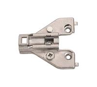 Brixwell QIE3-002 Mounting Plate, Face Frame, for Clip-On Hinges 6 mm Height: 6, mounting: 3/8" Overlay Nickel Plated