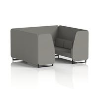 Brixworth 6 Seater Booth With Black Legs In X2 Fabric - Number Panels And Sofa
