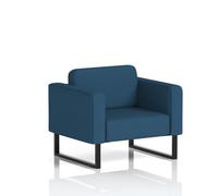 Brixworth Armchair With Black Legs In Sumi Fabric - Uto