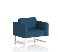 Brixworth Armchair With White Legs In Sumi Fabric - Uto