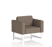 Brixworth Armchair With White Legs In X2 Fabric - Theory