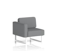 Brixworth Modular Seating Right Unit With White Legs In Synergy Fabric - Partner