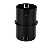Briyaui 4 Inch Universal Corrugated to PVC Pipe Adapter | Six Connection Options, Snap Fit Installation, Outdoor Drainage Compatibility