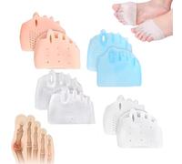 Briza Toe Sleeves,Silicone Toe Separators For Women,Hygear Toe Separators For Women,Bunion Corrector,Toe Separators For Women,Toe Separators For Women,4 Pairs Toe Separators Breathable And Soft (G)