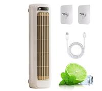 Brizac Air Conditioner, Brizaacstore, Qinux Brizaac Air Cooler, 2025 New Cooling Ace Portable Air Conditioner, Ac Fans That Blow Cold-Air for Bedroom with 3 Speeds(Apricot white)