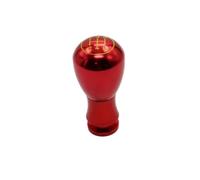 Brjtdvh Gear Shift Knob Lever Universal 5-Speed Manual Gear Shift Head Aluminum Alloy to Refit The Car with Gearknob(Red)