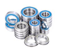 BRKRC 24pcs Steel Sealed Bearings Kit for Losi 1/5 5IVE-T 5T 5IVE-B 5B 4WD Buggy SCT Upgrade Parts