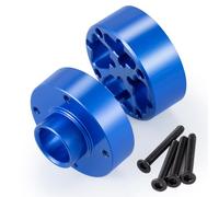 BRKRC Alum 1pcs Front Rear Differential Cover Diff Case Compatible with Arrma 1/18 Granite Grom 1/14 Typhon Grom 1/16 Mojave Grom Series Upgrades Part (Blue)