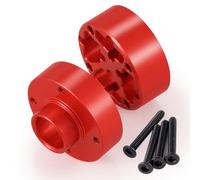 BRKRC Alum 1pcs Front Rear Differential Cover Diff Case Compatible with Arrma 1/18 Granite Grom 1/14 Typhon Grom 1/16 Mojave Grom Series Upgrades Part (Red)