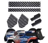 BRKRC Carbon Fiber Tail Rear Wing for Arrma 1:16 MINI KRATON 3S | 3MM Thick Rear Spoiler Upgrades lightweight Wing Replace Part for RC Vehicle Accessories
