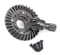 BRKRC Carbon Steel Diff Ring Pinion Gear 32/10T Front Rear Differential Gear Set for 1:5 Maxx 6S / X Maxx 8S / XRT 1/6 8S Monster 4WD Truck Upgrades (Rear Pinion Gear +Diff Ring)