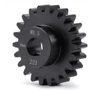 BRKRC Mod 1.5 8mm Bore Motor Gears 22T-30T Steel Pinion Gear for 1:5 X Maxx 6S / X Maxx 8S / XRT 1/6 8S Monster 4WD 1/10 E-REVO Truck Upgrades (22T)