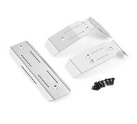BRKRC Stainless Steel Chassis Armor Set Front Center Rear Skid Plate Guard for Tra-xxas Mini Maxx 1/16 RC Car Upgrade Parts