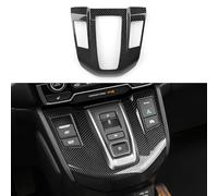 BRMYL Hybrid Gear Shift Panel Decals for Honda CRV 2017 2018 2019 2020 2021 2022 Accessories CR-V ABS Carbon Fiber Interior Stickers, Black
