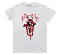 Brn To Ride Devil Short Sleeve T-shirt XL White
