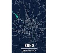 Brno Czech Republic: 6x9 Lined Journal | Memory Book | Travel Journal | Diary To Record Your Thoughts | Graduation Gift | Teacher Gifts | Dark Blue ... Who Love To Travel | Brno Czech Republic