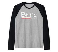 Brno Czech Republic, Czech Flag, Czech Republic Travel, Brno Raglan Baseball Tee