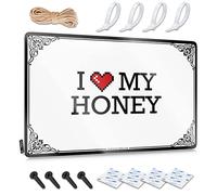 Bro Cave Sign I Love My Honey Tin Sign Coffee Tin Sign Funny Home Bar Signs(20X30CM)