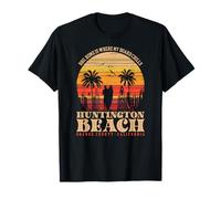 Bro, Home is Where My Board Chills Huntington Beach Surf T-Shirt