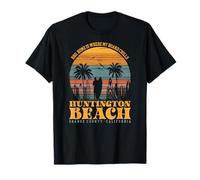 Bro, Home is Where My Board Chills Huntington Beach Surf T-Shirt