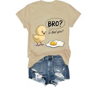 Bro is That You Shirt Humor Chicken Fried Egg Tee Funny Food Pun T-Shirt, Bro is That You Tshirt Unisex Khaki