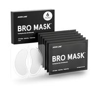 BRO MASK Under Eye Patches for Men - Cooling Eye Patches for Dark Circles and Puffiness with Caffeine, Niacinamide, Hyaluronic Acid (6 x 1 Pairs)