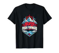 Bro Push Forward Mountains Forest River Slang T-Shirt