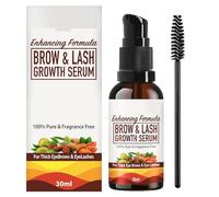 Bro.w & Lash Growth Serum - EyeBrow & Eyelash Growth Oil Serum With Castor Oil, Almond Oil & Vitamin E - 30ml, pale yellow