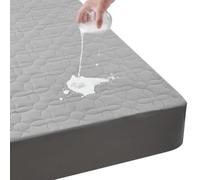 BRO Waterproof Mattress Protector Cover Protect Bed for Kid Pet 120×190cm | Fit for 20-25cm Mattress,Breathable and Soft Microfiber Surface,High-elasticity Skirt Edge for who sweat easily, Kids, Pet