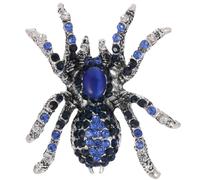 Broach Vintage Spider Rhinestone Brooch - Animal Anti Exposure Fixed Brooches for Clothes Crystal Lapel Pin Alloy Material Women and Men Jewelry UB7838
