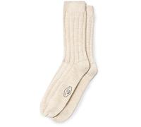 Broad Rib Socks - Ecru One Size