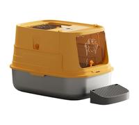 Broad Rustless Wastebasket for Senior Cats Highlighting Against Following Plan and PVC Substance Huge Untarnished Puss Toilet