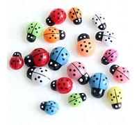 Broadfashion 100pcs Mini 3D Ladybird Ladybug Wall Stickers Home Decor DIY
