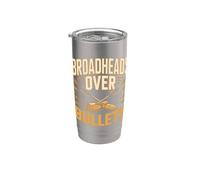 Broadheads Over Bullets Bow Hunting Archery Stainless Steel Insulated Tumbler